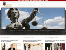 Tablet Screenshot of delong-avocat.com